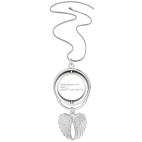 Collier ailes d'ange Love You pendentif romantique chaîne fine femme