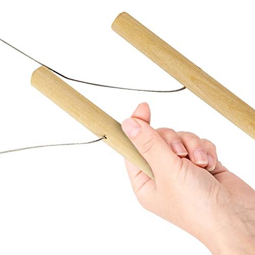 10 Pack Wire Clay Cutter With Wood Handle Steel Wire Cutting Tools For Cheese Plasticine Dough Clay Ceramic Art Sculpture Cutting Pottery Tools Supplies #TOP3