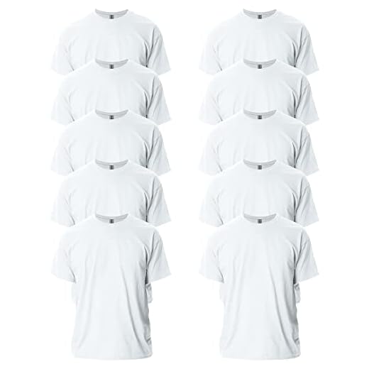 Gildan Adult Ultra Cotton T-Shirt, Style G2000, Multipack, White (10-Pack), 3X-Large