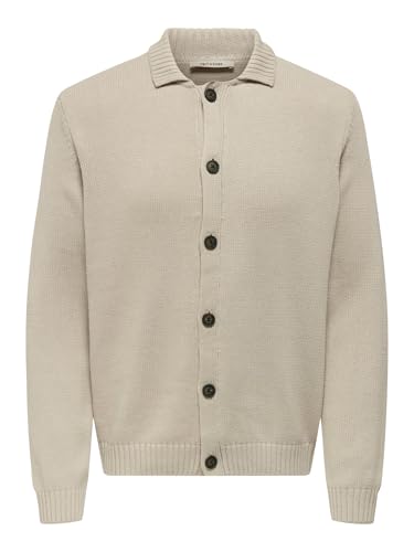Cardigan knit Onsjacob gilet boutonné en tricot classique pour homme