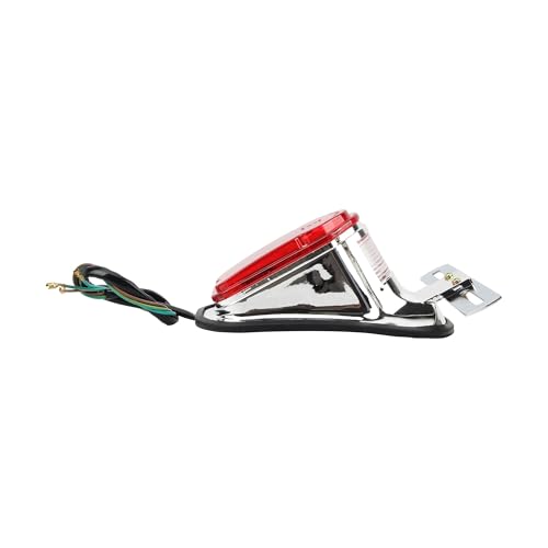 Feu arrière moto anti-vibration avec support plaque d'immatriculation