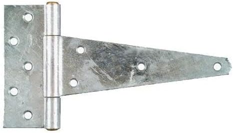for 8" Galvanized Extra Heavy Duty T Hinges, Pack of 2, Heavy Duty Hinges, Galvanized Hinges, 8 inch Hinges