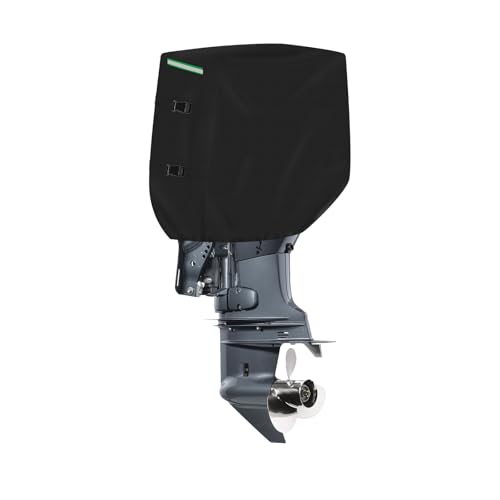 Couverture de moteur de bateau hydrofuge 600D et bandes réfléchissantes