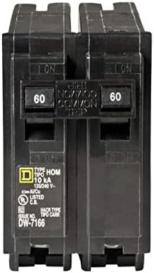 Square D HOM260 Plug-In Circuit Breaker, 60 Amp, 2-Pole