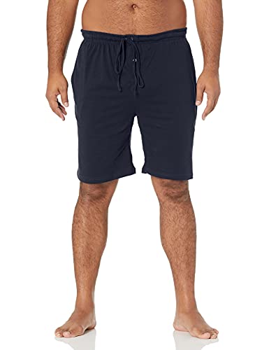 Image of Amazon Essentials Men's 9 inch Knit Pajama Shorts with Elastic Waist and Drawstring, Loungewear (Available in Big & Tall)