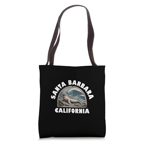 Santa Barbara California Harbor Seal Pacific CA Vacation Tote Bag