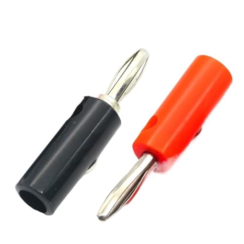 �I�[�f�B�I �X�N�����[ �o�i�i �S�[���h �v���[�g �v���O �R�l�N�^ 4mm 10�� �u���b�N ���b�h(Big Each 5)