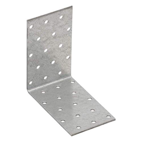 SS8 Angle Brackets 100x100x60mm (4pcs) Corner Bracket Metal L Plate Heavy Duty Steel Brace