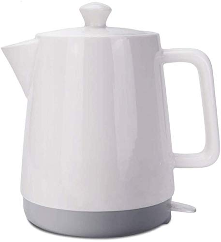 Elektrischer Keramikkessel für den Haushalt 1,5 l Akku-Wasserkocher Traditioneller weißer Körper mit grauem Boden Krug kocht Wasser schnell für