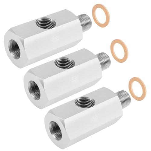 Oil Pressure Sensor Adapter Stainless Steel Good Sealing Threaded Adapter Easy to Install Oil Pressure Connector for Car