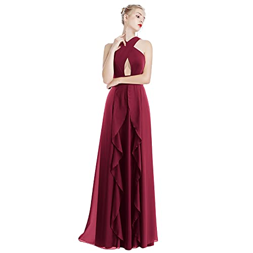 Image of Women Transformer Hi Low Evening Long Prom Dress Halter Convertible Multi Way Spaghetti Strap Wedding Cocktail Maxi Gown