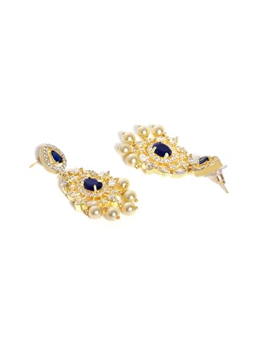 Image of Rubans Chandelier Earrings Traditional Festive Jewellery Gift for Women & Girls