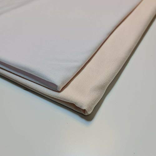 TEXTILE STATION Camiseta de punto elástico de algodón liso (blanco) para bebé, 58 %