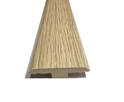 Nevada Oak Laminate & Wood Flooring Section Transition Bar MDF Threshold Strip T Bar Profile Door Strip Moulding Oak Trim (1, 2400mm (7ft 9"))