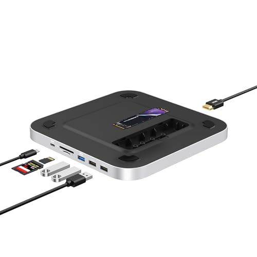 Qwiizlab Mac Mini Hub & NVMe Dock for M1/M2, HDMI 4K