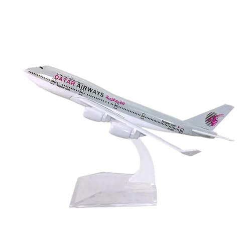 Avión de juguete Qatar B747 réplica clásica de colección regalo para pilotos