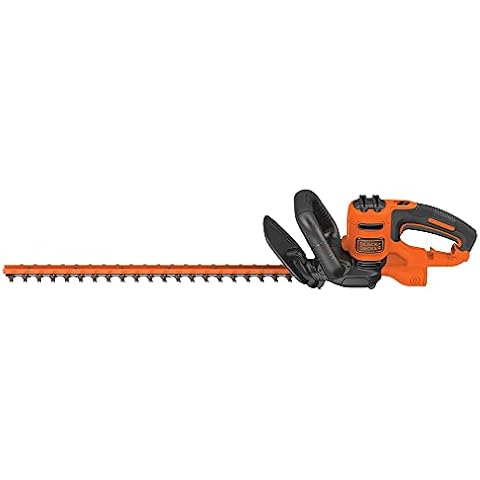 BLACK+DECKER Electric Hedge Trimmer, 22-Inch Blade, Corded (BEHT350FF) Orange Cover