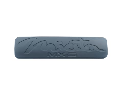 Image of 1x Miata MX-5 Replacement for 1998-2005 Rear Emblem Nameplate Badge (Matte Black)