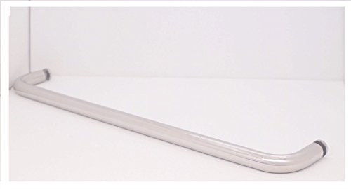 24" Chrome Towel Bar Pull Handle Frameless Shower Glass Door for tempered glass