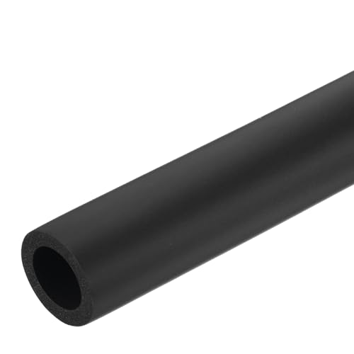 Image of uxcell Foam Tubing for Handle Grip Support,20mm ID 30mm(1 3 /16 inch) OD 0.3 Meter /1ft Length Black