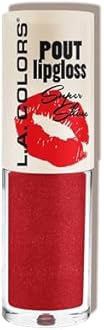L.A. COLORS Pout Shiny Lipgloss, Hot Lips CLG646