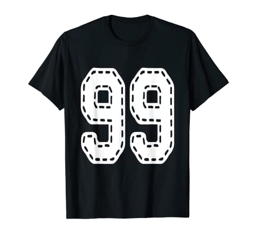 #99 Number 99 Sports. Jersey My Favorite Player #99 T-Shirt