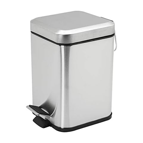 Harbour Housewares 3L Stainless Steel Bathroom Bin Cover
