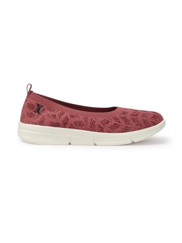 Image of Carlton London Women's Breathable Lightweight Everyday Patterned Ballet Flat