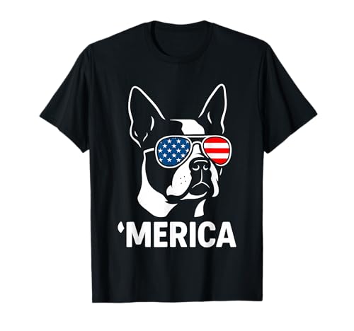 Merica Boston Terrier T-Shirt