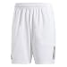 adidas Men's Club 3-Stripes 9-Inch Tennis Shorts, White/Black, Medium