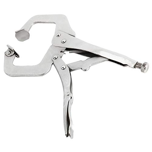 Yaegarden 11'' C Clamp Locking Pliers Adjustable Welding Clamps Locking Welding C Clamp W/Swivel Pad(5) #TOP4