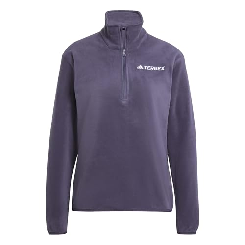 adidas Women's Terrex Multi Essentials Half Zip Fleece Jacket, shadow navy, M
