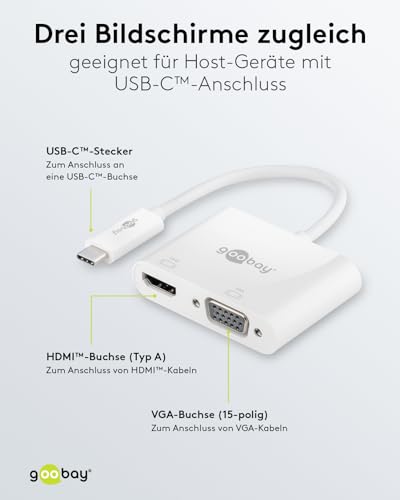 Goobay adaptateur USB 3.1 type C vers HDMI + VGA - vue 7