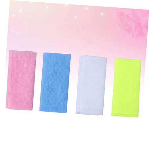 Toalla exfoliante corporal de nailon Angoily para ducha y limpieza de piel 6