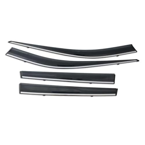 Pare-soleil pour Toyota Rav4 XA50 2019-2023 : déflecteurs de vitres latérales avec bande chrome, 4pcs