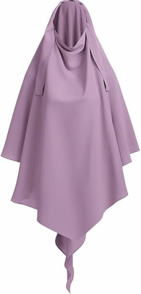 NAZNEEN Tringle Layer Triangular Khimar-Hijab-Jilbab for Girls & Women in Single Layer | Tie Back Khimar Abaya Hijab Niqab Islamic Modest Wear-image-14