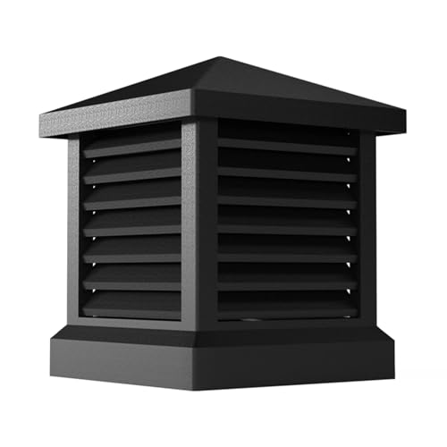 Chimney Cap, Chimney Flue Cowl Chimney Cowl Aluminum Alloy Square Drain Cap Roof Vent Cap Rain Louver Cap Windproof Cap (40x40cm)