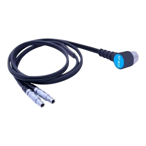 Thickness Gauge, A05E-Ultrasonic Thickness Gauge Probe Cable Transducer Diámetro 10Mm/5Mhz Probe Durable Fácil de Instalar y Usar miniatura 3