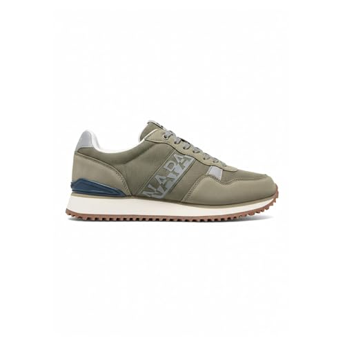 Baskets avec lacets Napapijri confortables contre la fatigue du pied New Olive Green