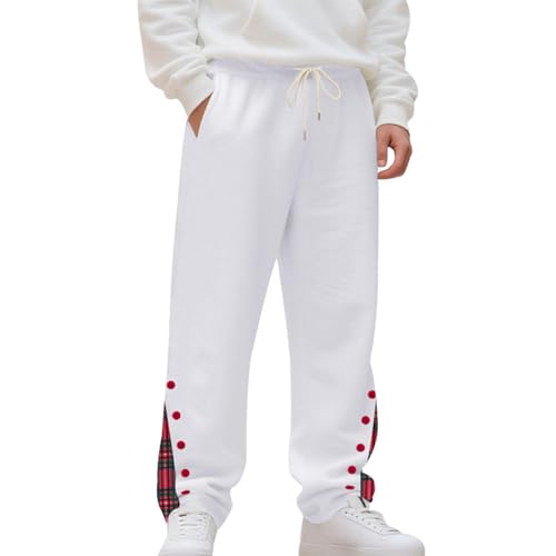 Men's Pants Sport Outdoor Streetwear Trousers Baggy Legs Elastic Waist Casual Pants with Pockets2