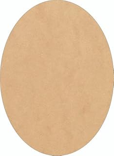Wood Oval 22" Cutout, Unfinished Wooden 1/4" MDF Oval Shape