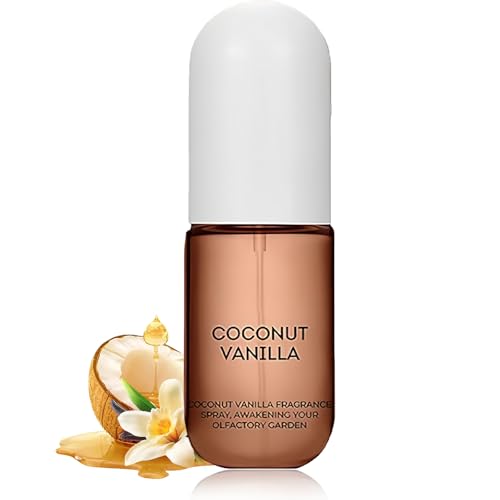Coconut Vanilla Body Spray for Women - Vanilla Body Spray - Long-Lasting Fragrance Mist with Light Scent for Skin & Hair Care