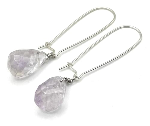Boucles d'oreilles améthyste argent 925 anti-ternissement et chic - 2