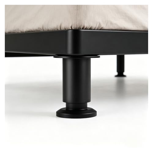 Patas Regulables para Muebles, Ajustable Patas Cama, con Suela De Goma Antideslizante, Pata para Somier Sin Taladrar, Apto para Diversos Tipos De Muebles(White,12-18cm)