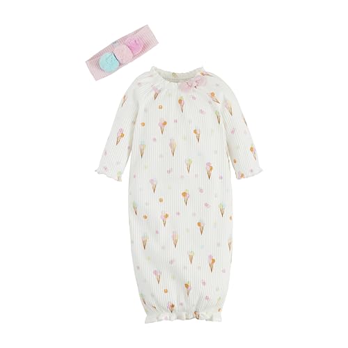 Mud Pie Children's Icecream Print Gown; 0-3M