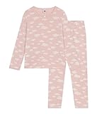 Oeko-Tex, Organic Petit Bateau Mädchen A09RB Schlafstrampler, Saline/Marshmallow, 12 Jahre