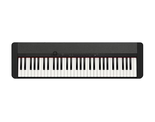 Casio Casiotone CT-S1 &ndash; 61-Key Touch-Sensitive Retro Keyboard | Sleek, Portable Design for Beginners to Pros | Stereo Grand Piano + 60 AiX Tones | USB-MIDI Connectivity | Black