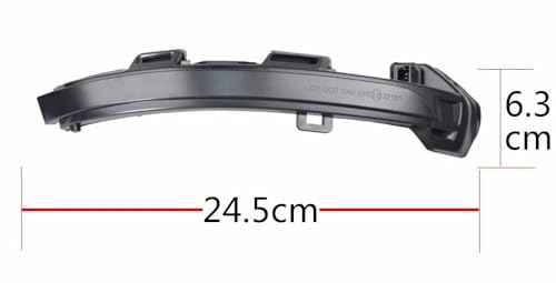 Luz de espejo lateral para Passat B8 intermitencia dinámica led 6