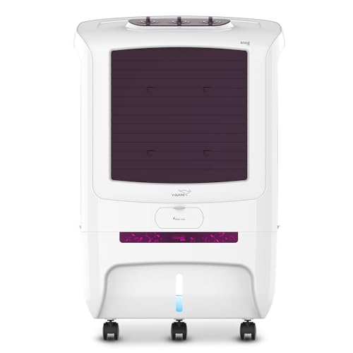 Image of V-Guard Arizod F70 Premium Desert Air Cooler for Home | 70 Litre | Powerful Air Delivery | 2 Year Warranty on Motor & Pump | (White & Purple Burry)
