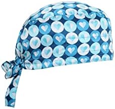 Associated Uniforms Printed Satin Scrub Cap Unisex with Sweat Band
